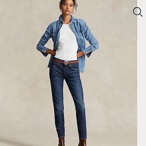 50%offw❤️ Lauren Ralph Lauren Modern Skinny Stretch Jeans Size 10 JN03